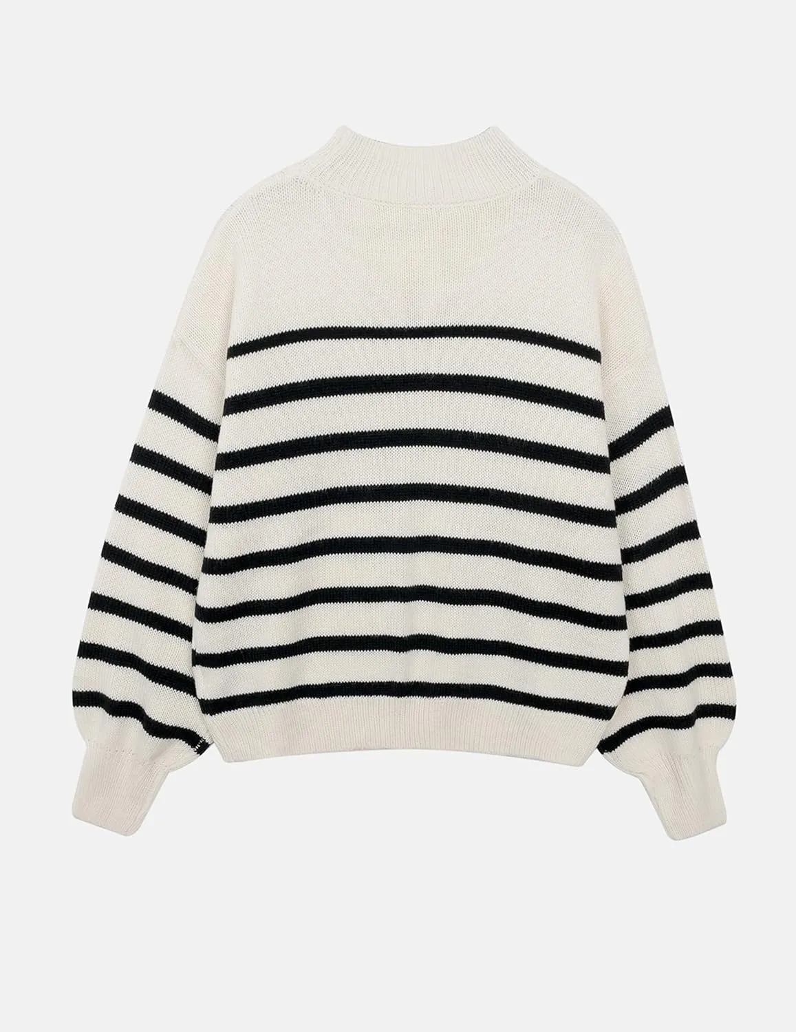 Womens Oversized Turtleneck Cute Striped Sweater Fall 2024 Casual Lightweight Ribbed Knit Long Sleeve Pullover Tops