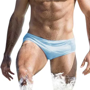 ZEFOTIM Men's Swim Briefs Funny Solid Color Bikini Board Surf Swim Suit