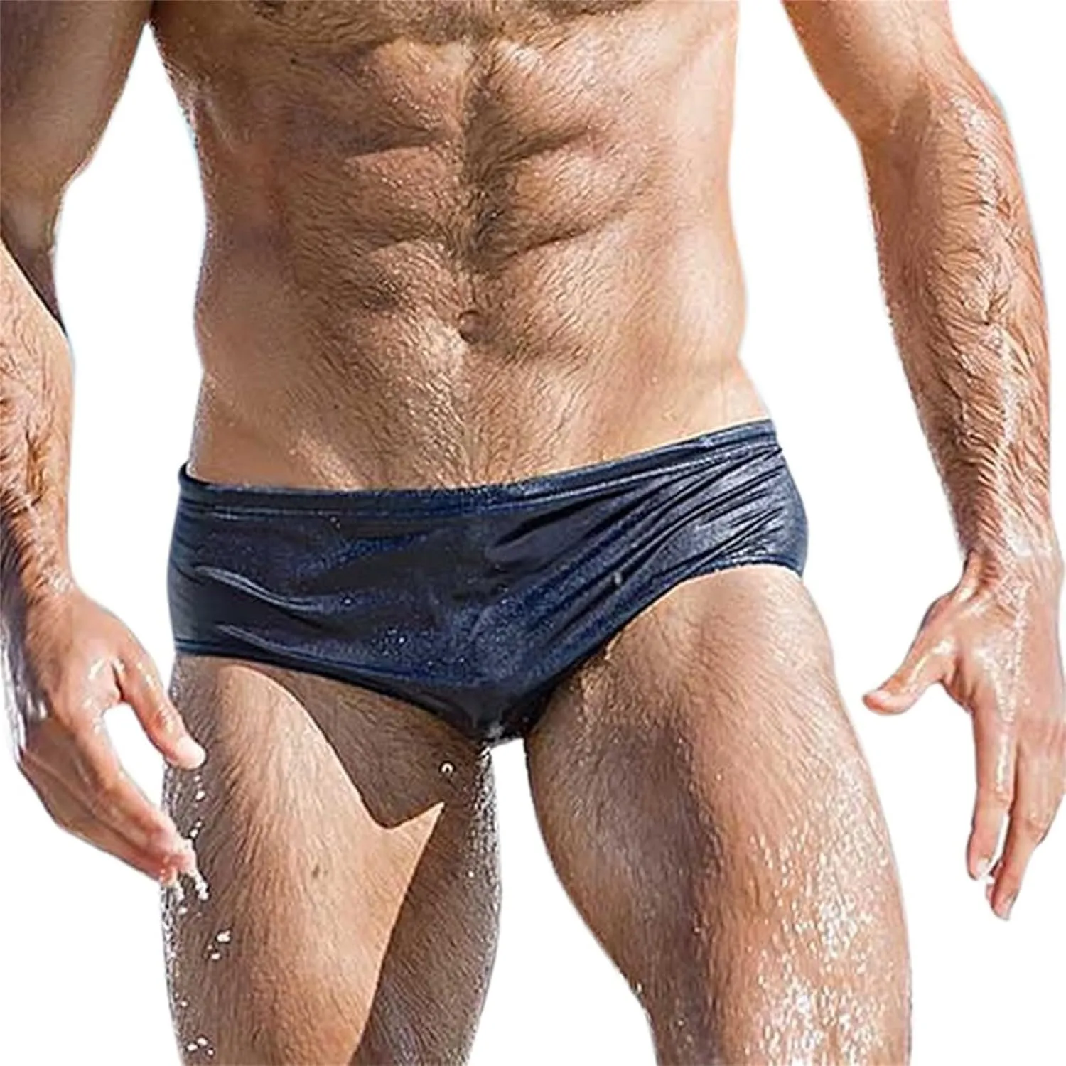 ZEFOTIM Men's Swim Briefs Funny Solid Color Bikini Board Surf Swim Suit